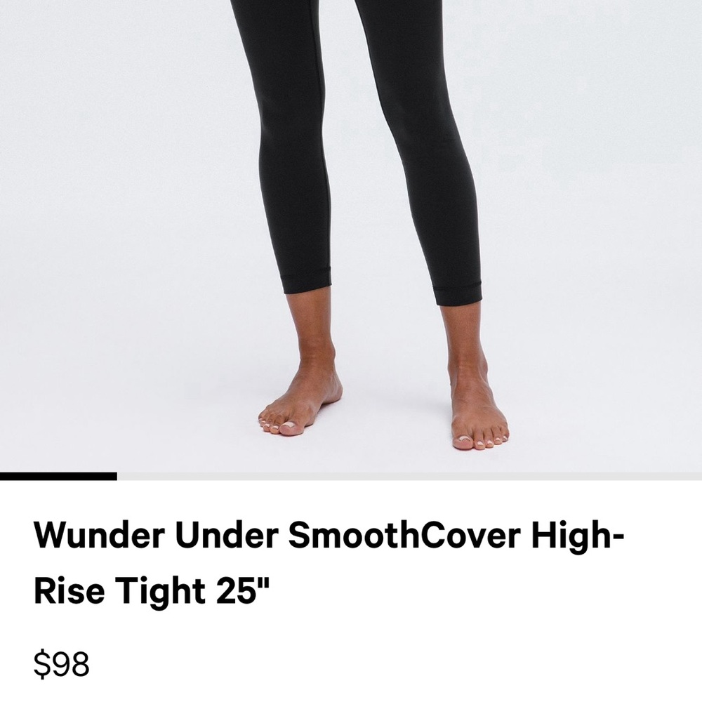 Lululemon wunder under size 4
